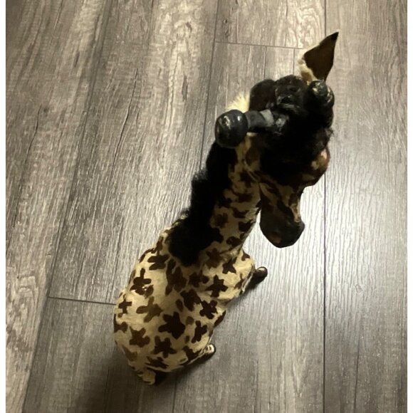 Victorian Antique Miniature Giraffe Victorian Toys Handmade Fur Taxidermy - Picture 7 of 13